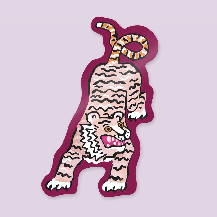 Idlewild Co. Die Cut Sticker - Pink Tiger