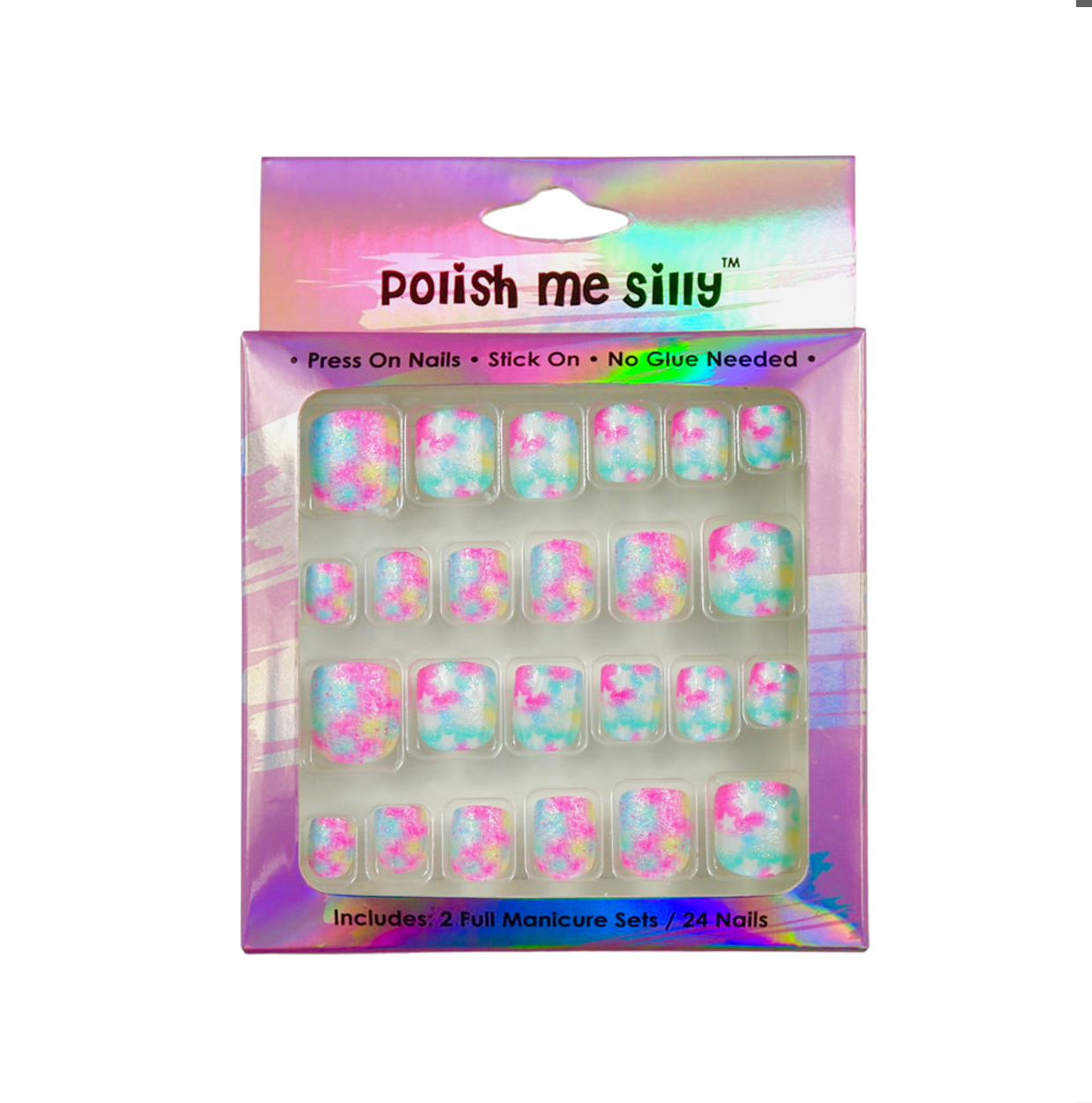 Polish Me Silly Press On Nails - Watercolor Star
