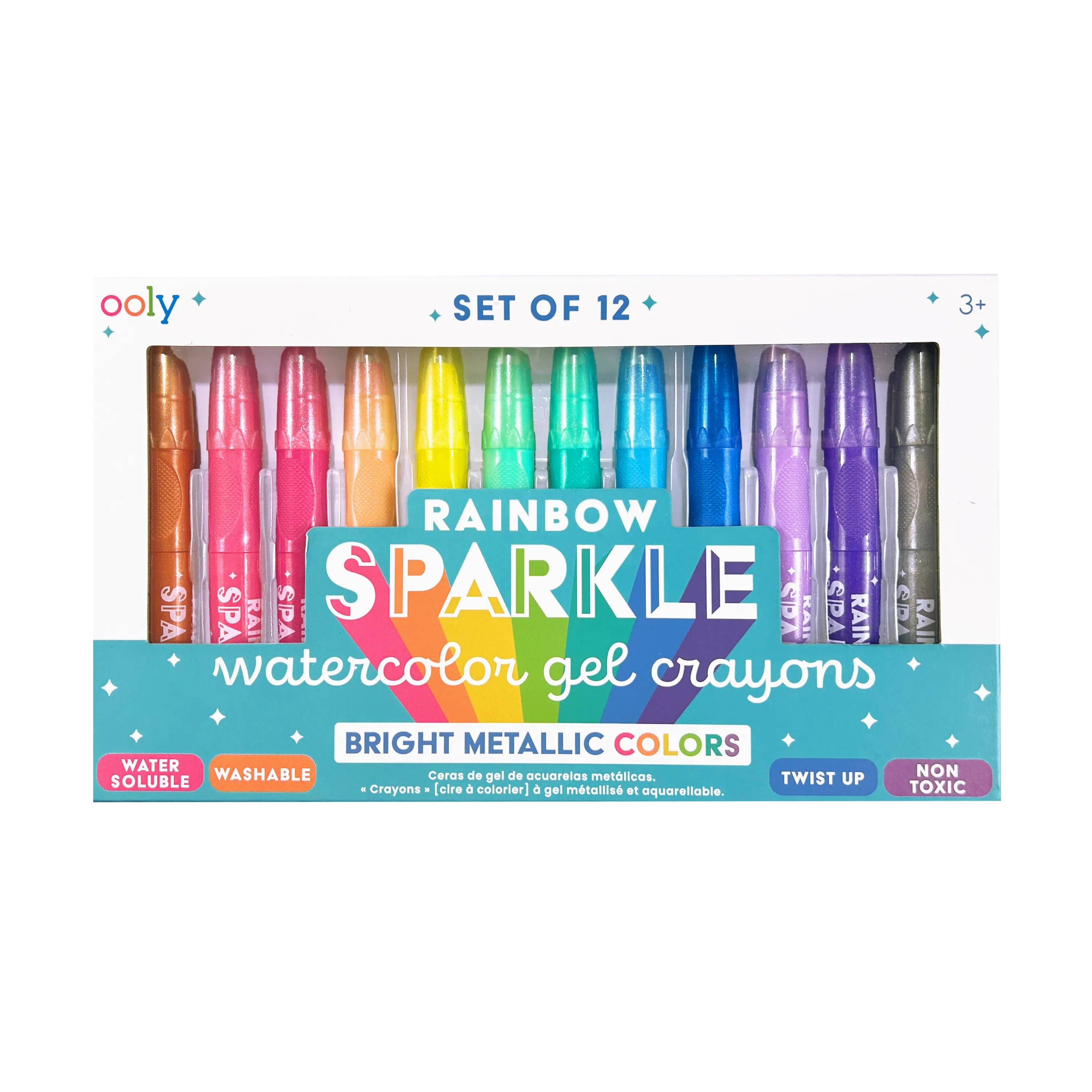 OOLY - Rainbow Sparkle: Watercolor Gel Crayons
