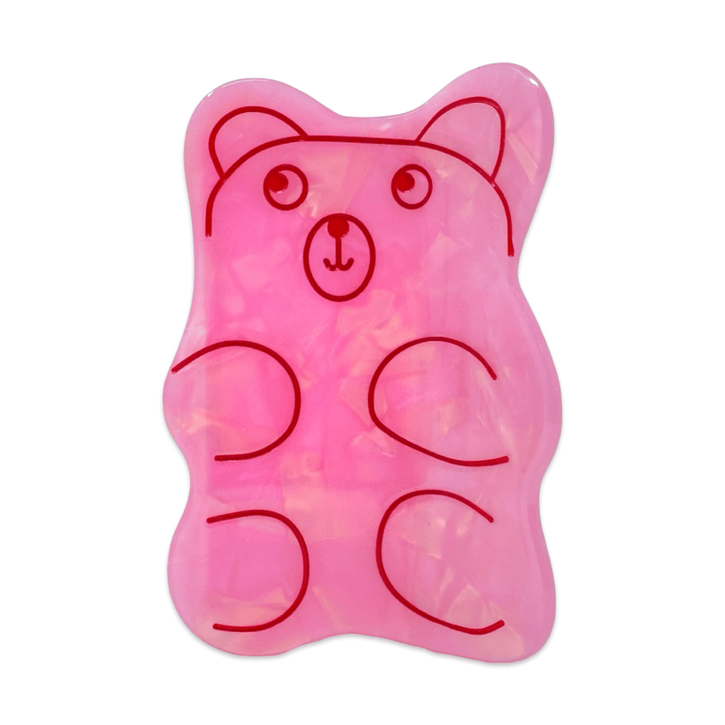 Jenny Lemons Hair Claw Clip - Pink Gummy Bear (Large)