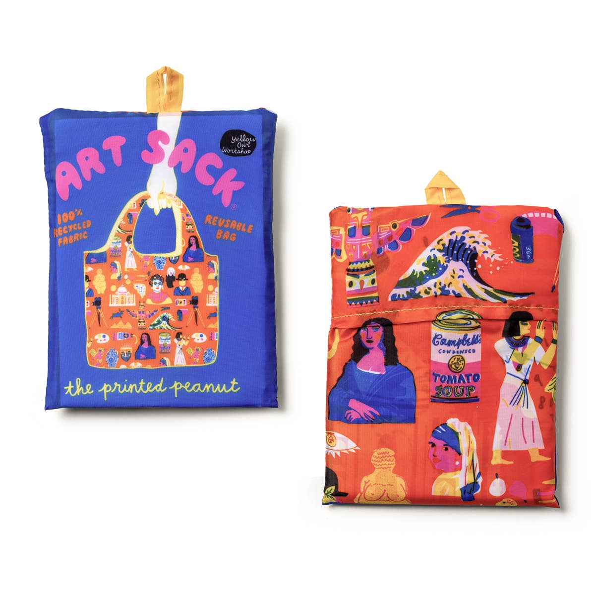 Yellow Owl Workshop Tote Bag - Art History Art Sack® by The Printed Peanut