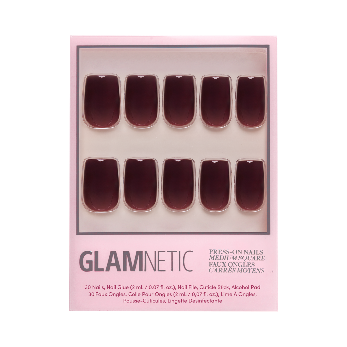 Glamnetic Press On Nails - Cherry Mocha