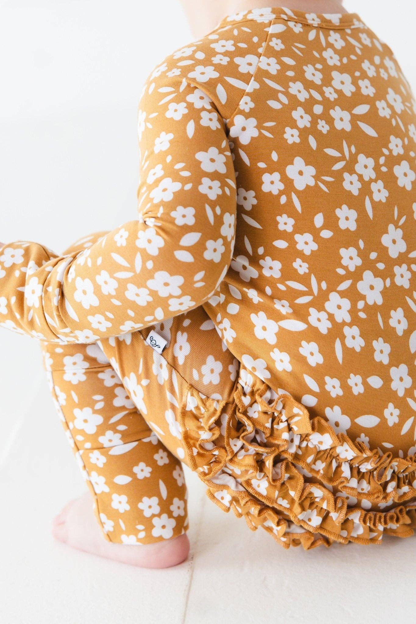 Jammie Session Bamboo Romper - Honey Blooms