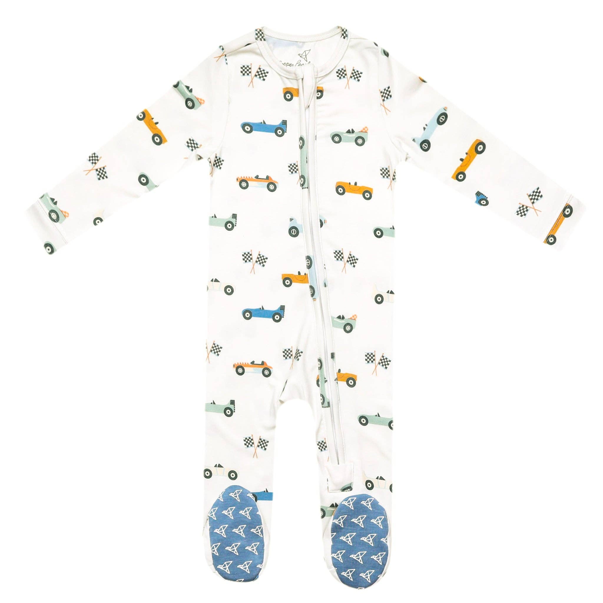 Copper Pearl - Zip-Up Footie Pajama - Speedster