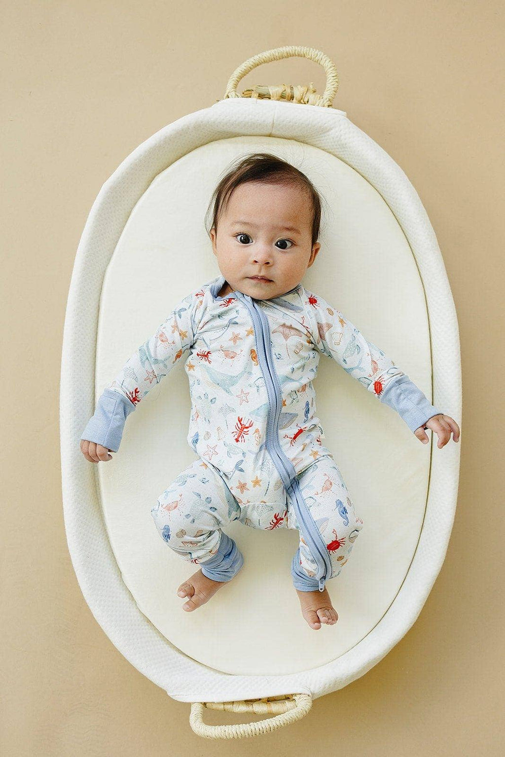 Little Joy Co. Modal Zippy Romper - Coastal Cutie