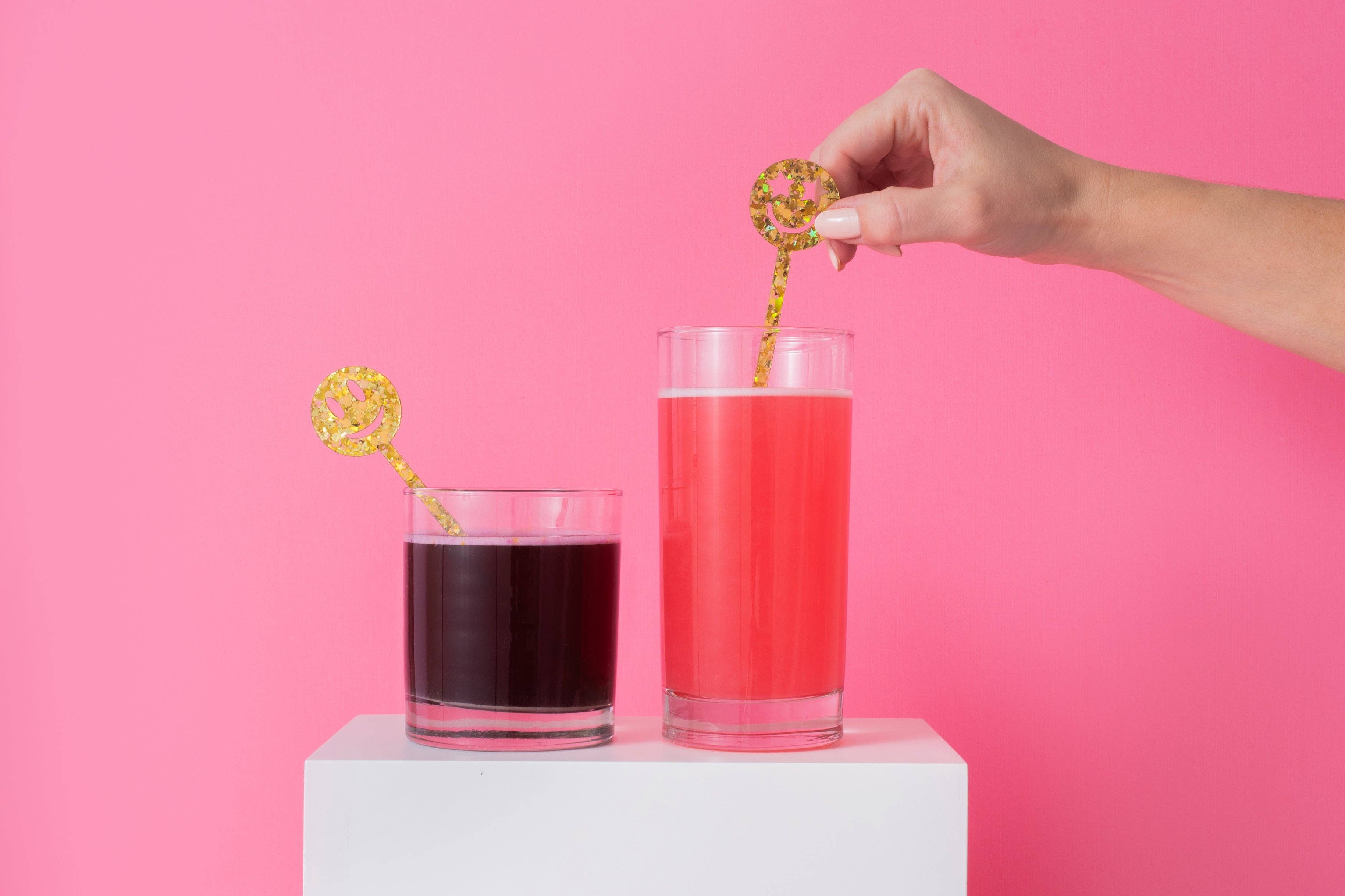 Taylor Elliott Designs - Stir Stick Set - Gold Confetti