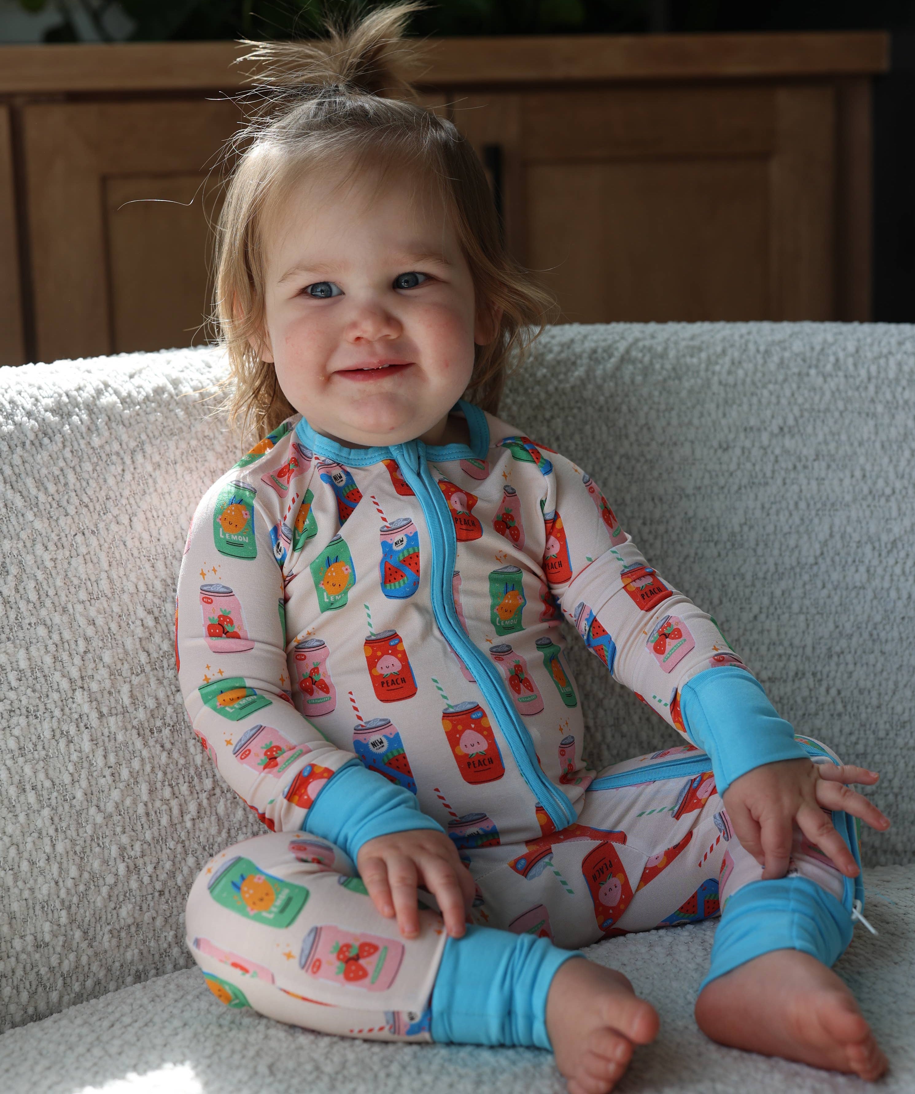 Wild Crew Bamboo Romper - Soda Pop