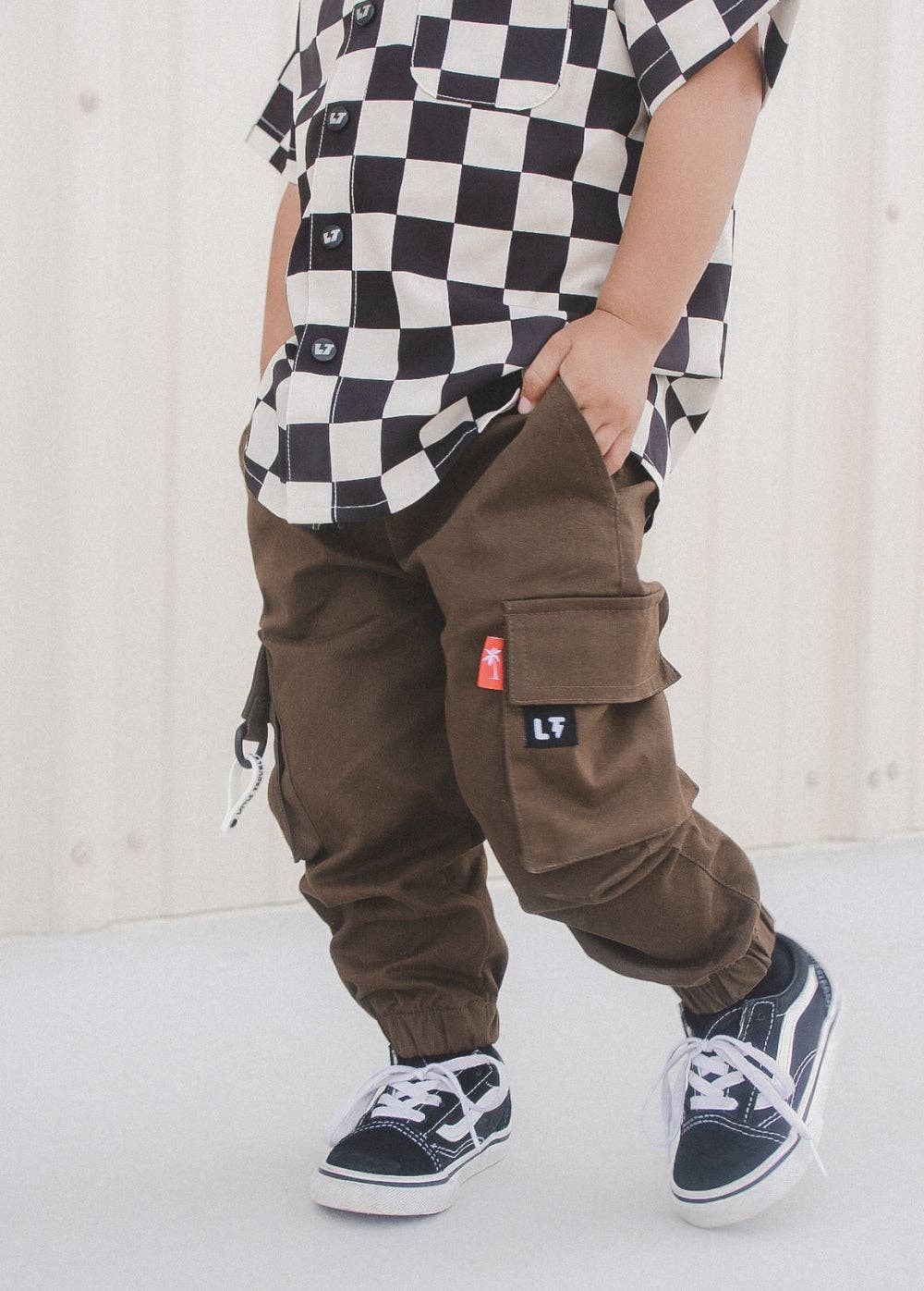 Little Trouble - Checker Button-Up Shirt