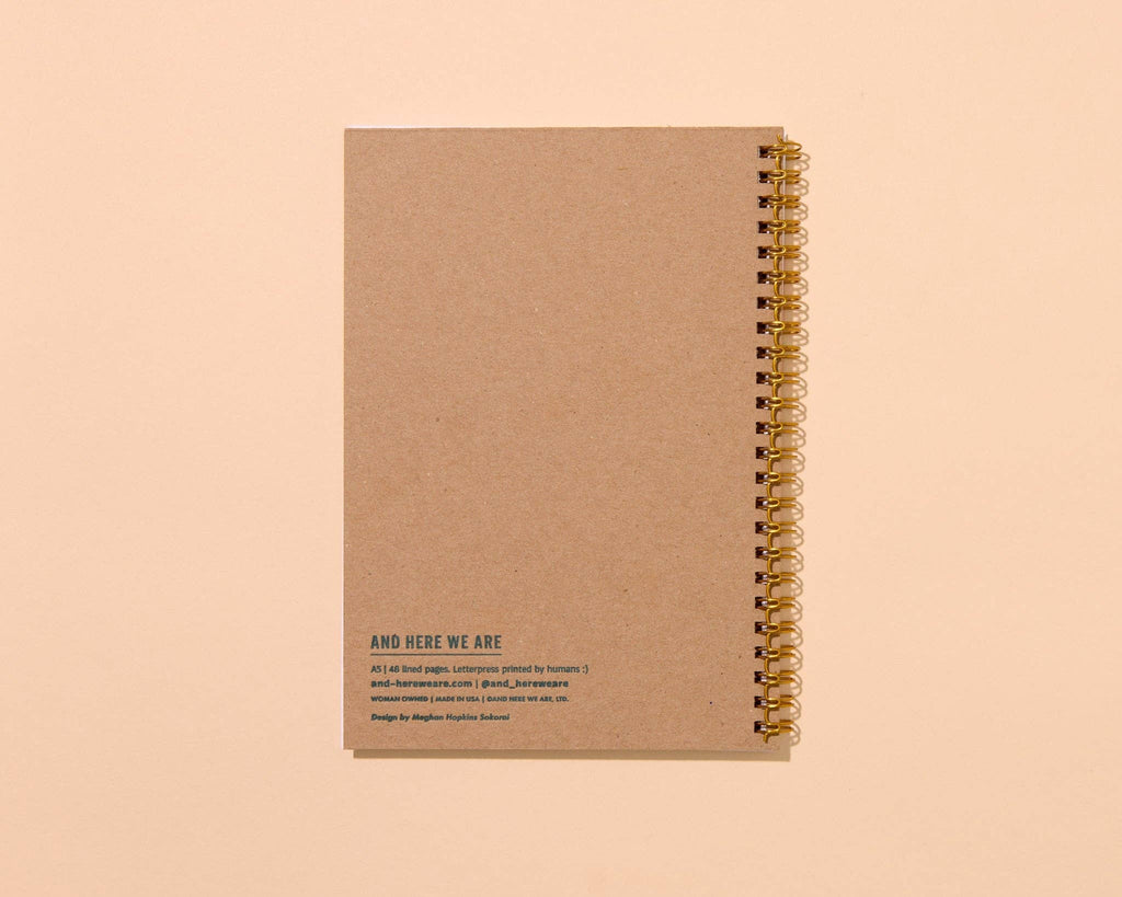 And Here We Are Spiral Notebook - Strawberry