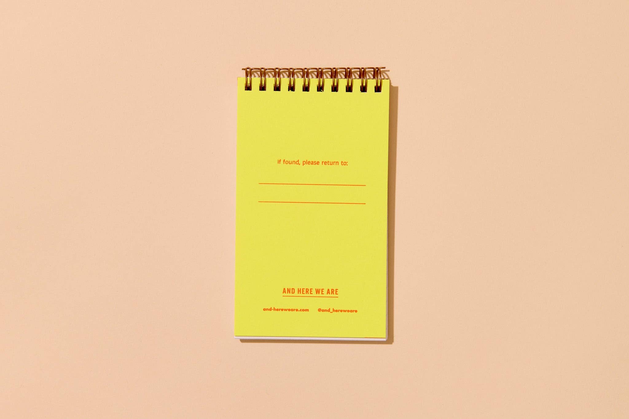 And Here We Are Spiral Notebook - Red Hearts