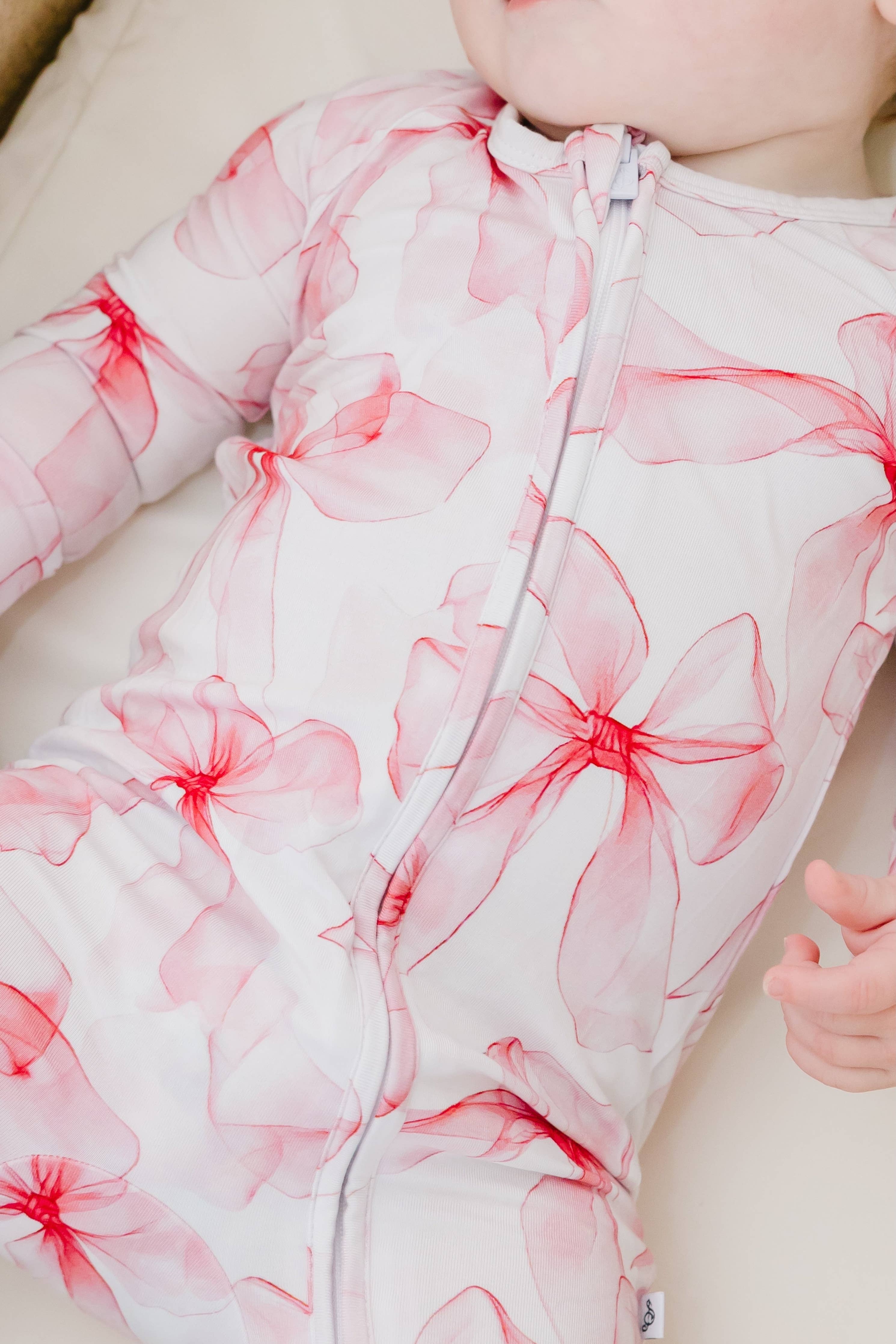Jammie Session Bamboo Romper - Pretty in Bows
