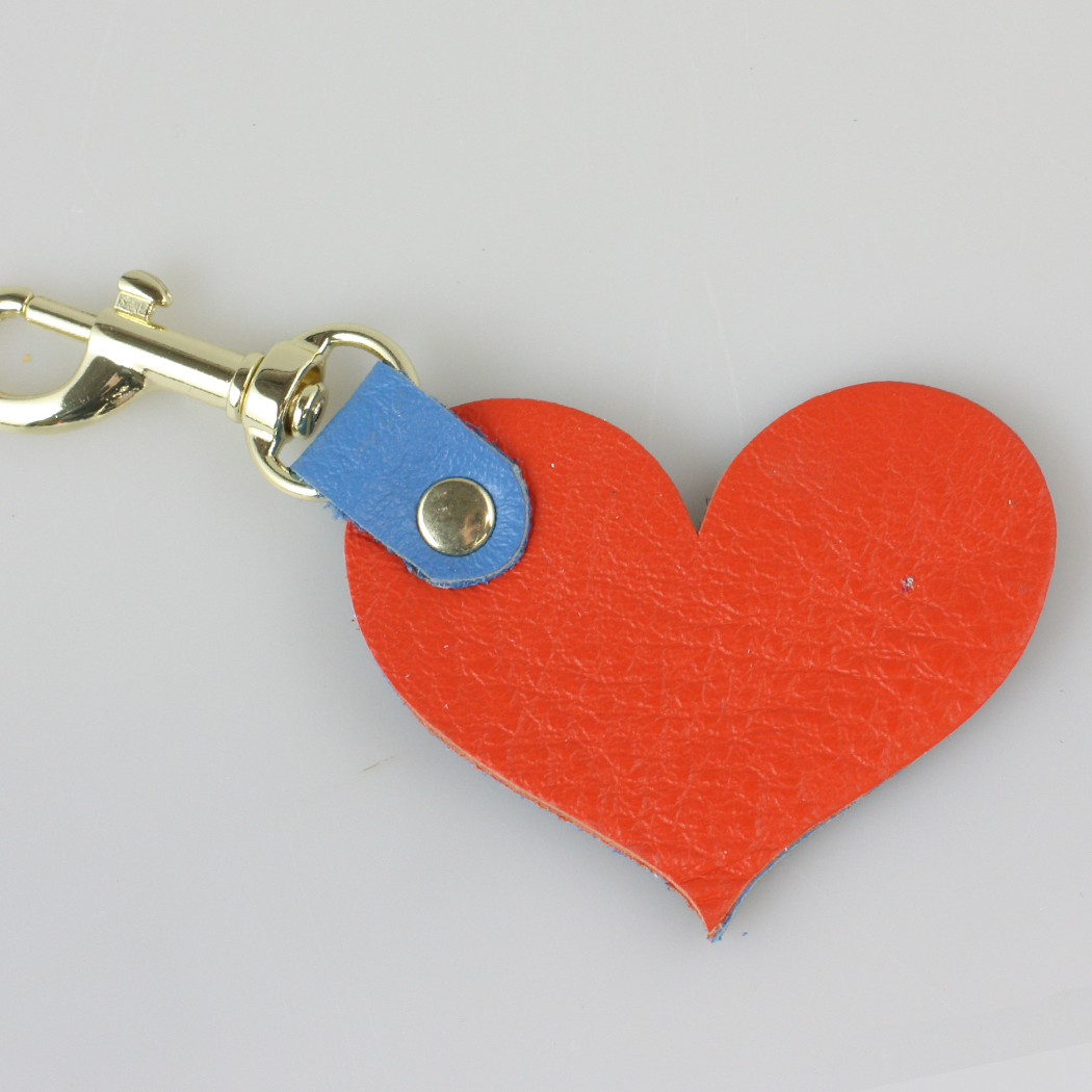 Zina Kao - Two Tone Soft Leather Keychain