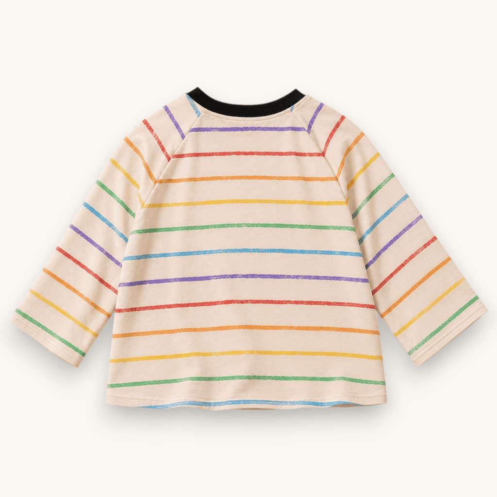 Best Day Ever Kids - Retro Crayon Stripe Tee