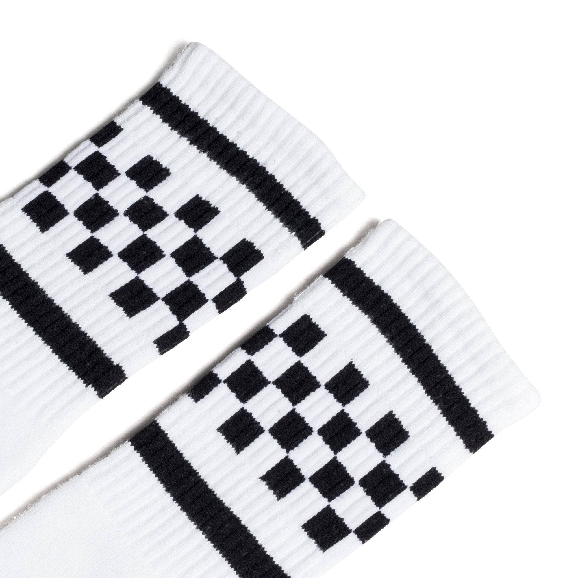 SOCCO Socks - Black & White Checkered