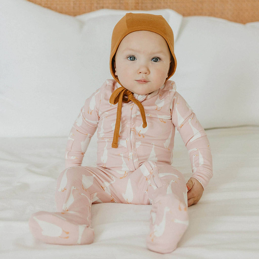 Copper Pearl - Zip-Up Footie Pajama - Goosie
