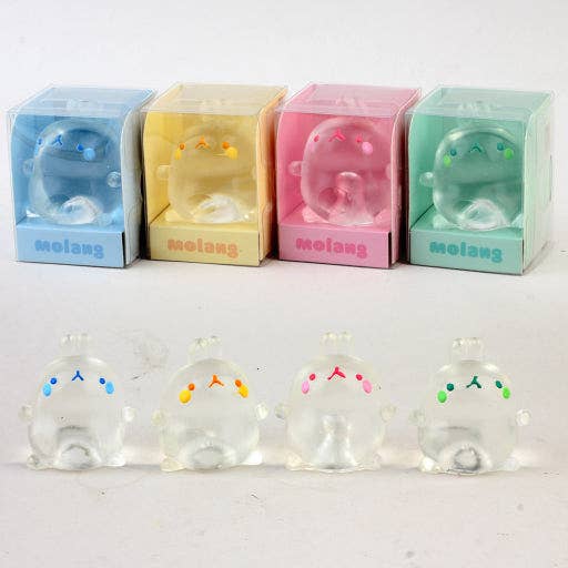 K-Wonderland - Molang Clear Mochi Squishy Figure Fidget Toy