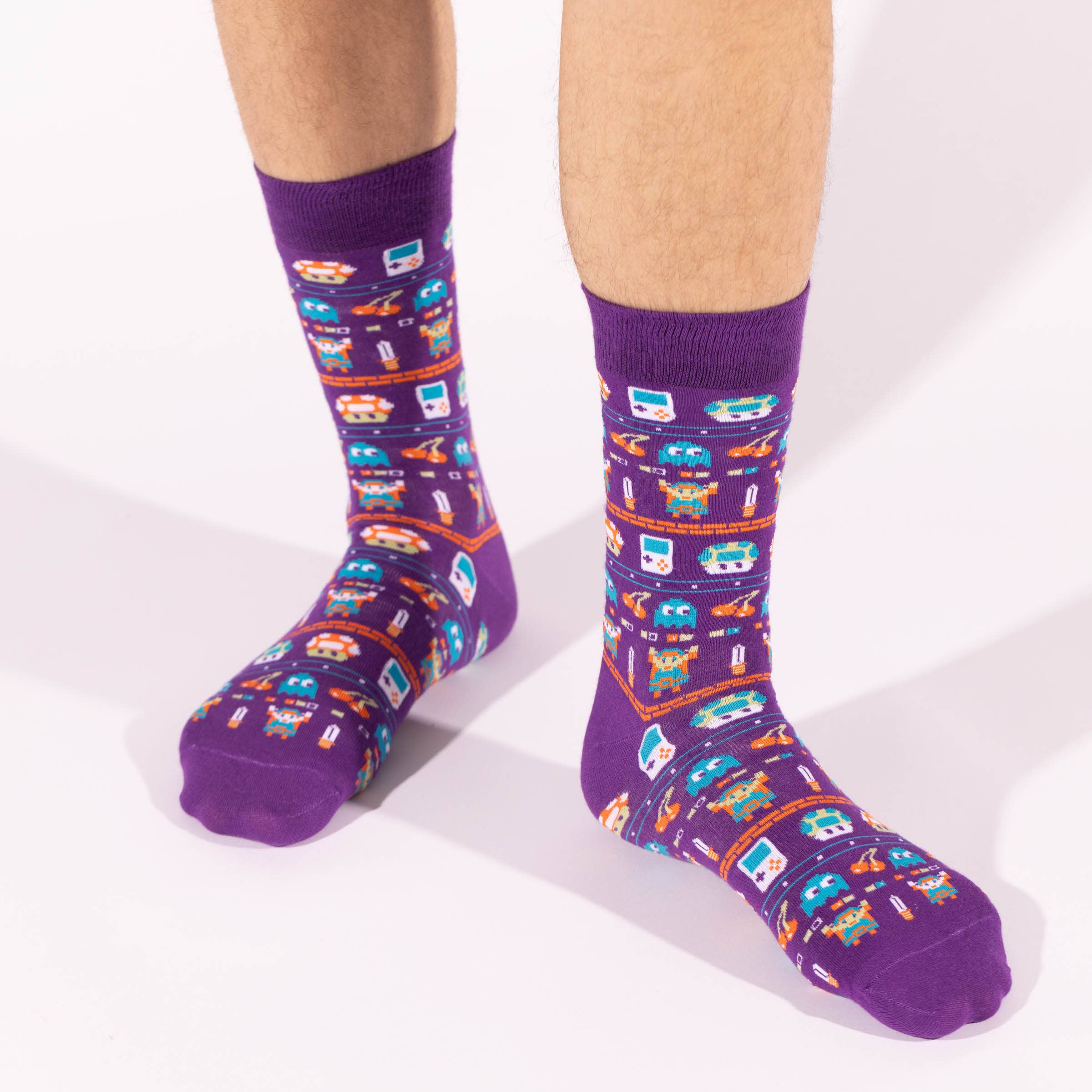 Yellow Owl Workshop Crew Socks - Vintage Gamer