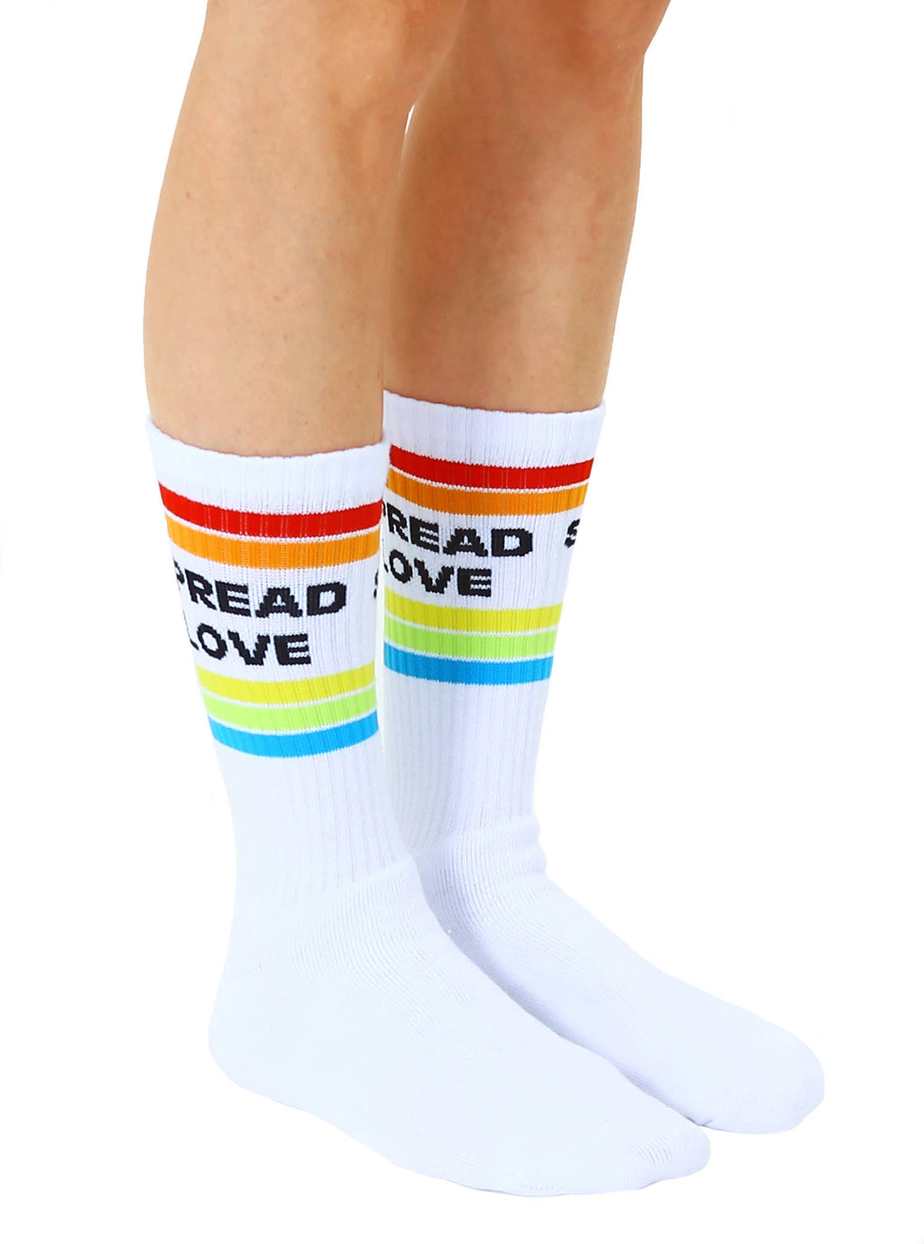 Living Royal Crew Socks - "Spread Love"