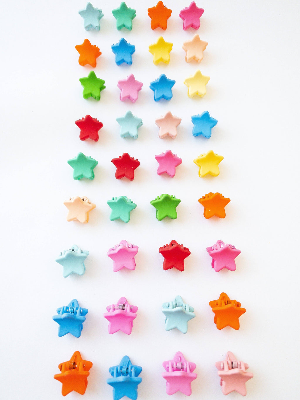 Eggy Cakes - Mini Star Hair Clips - 36 Pack