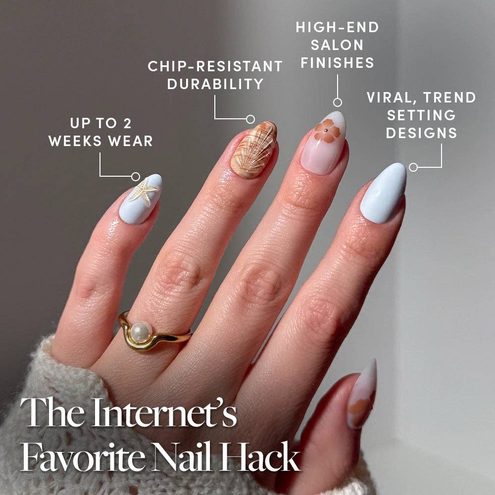 Glamnetic Press On Nails - Sea Star