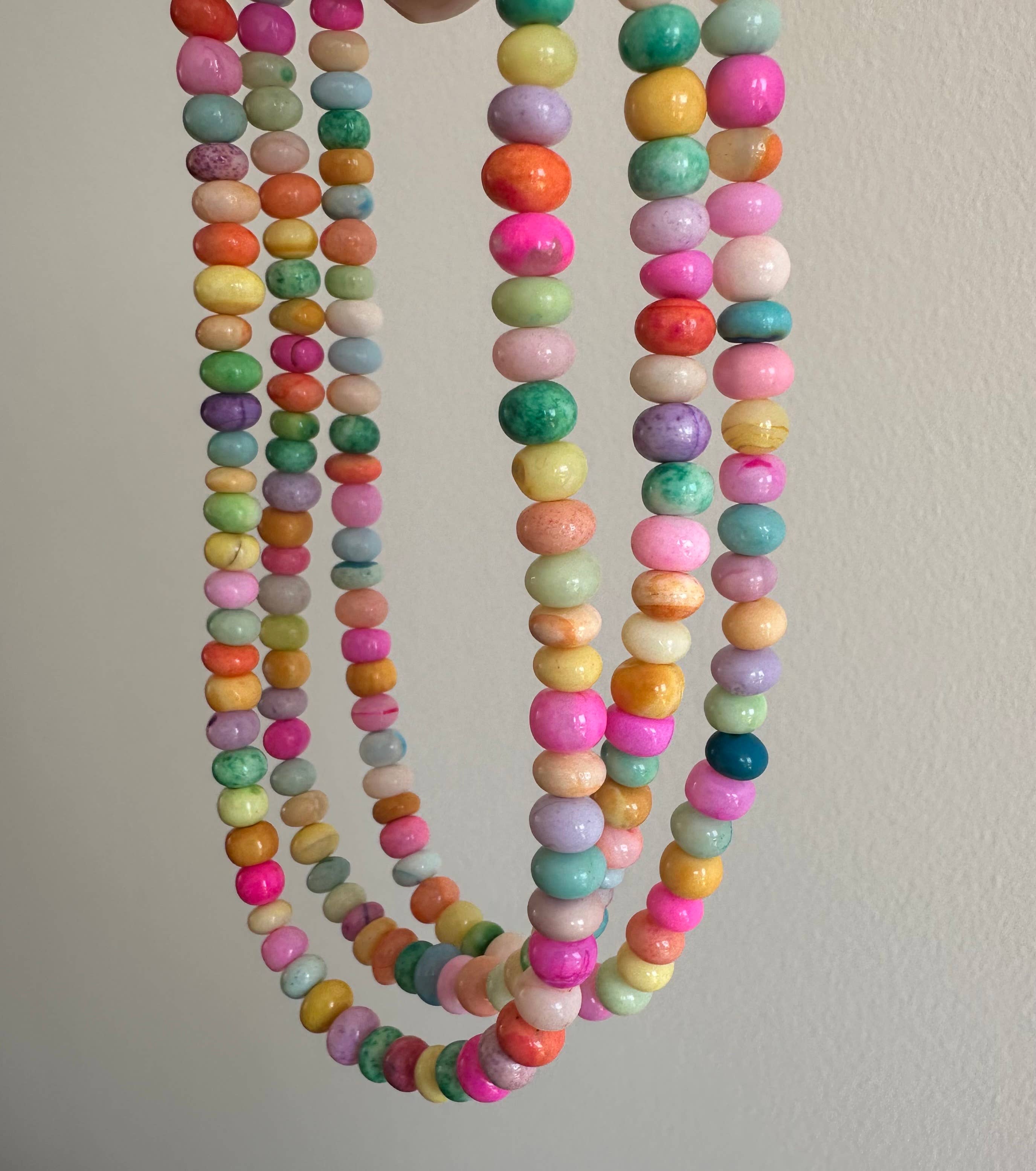 Anokhi Green Handmade Gemstone Necklace - Summer Candy Opal