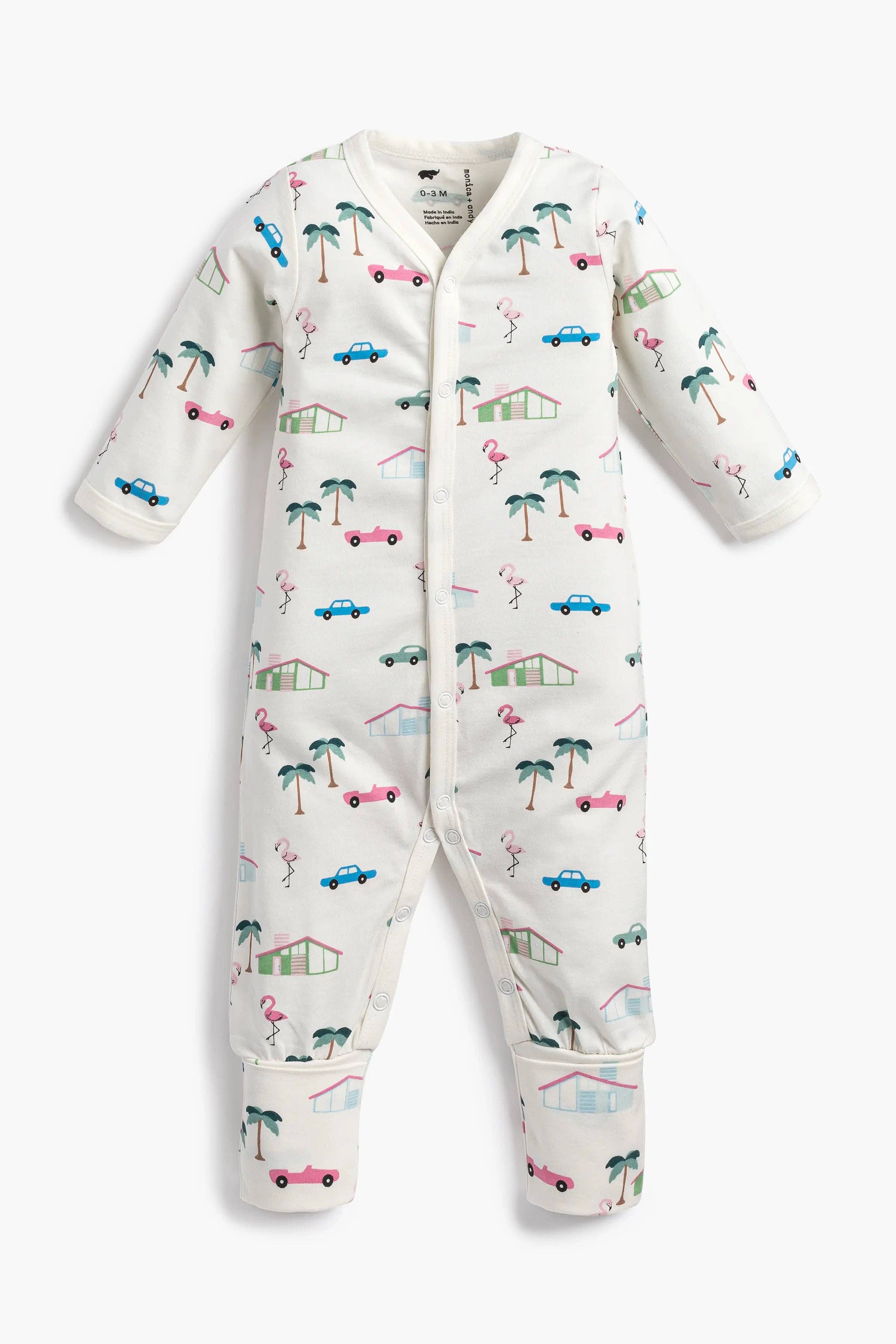 Monica + Andy Snap Romper - Retro Palm Springs