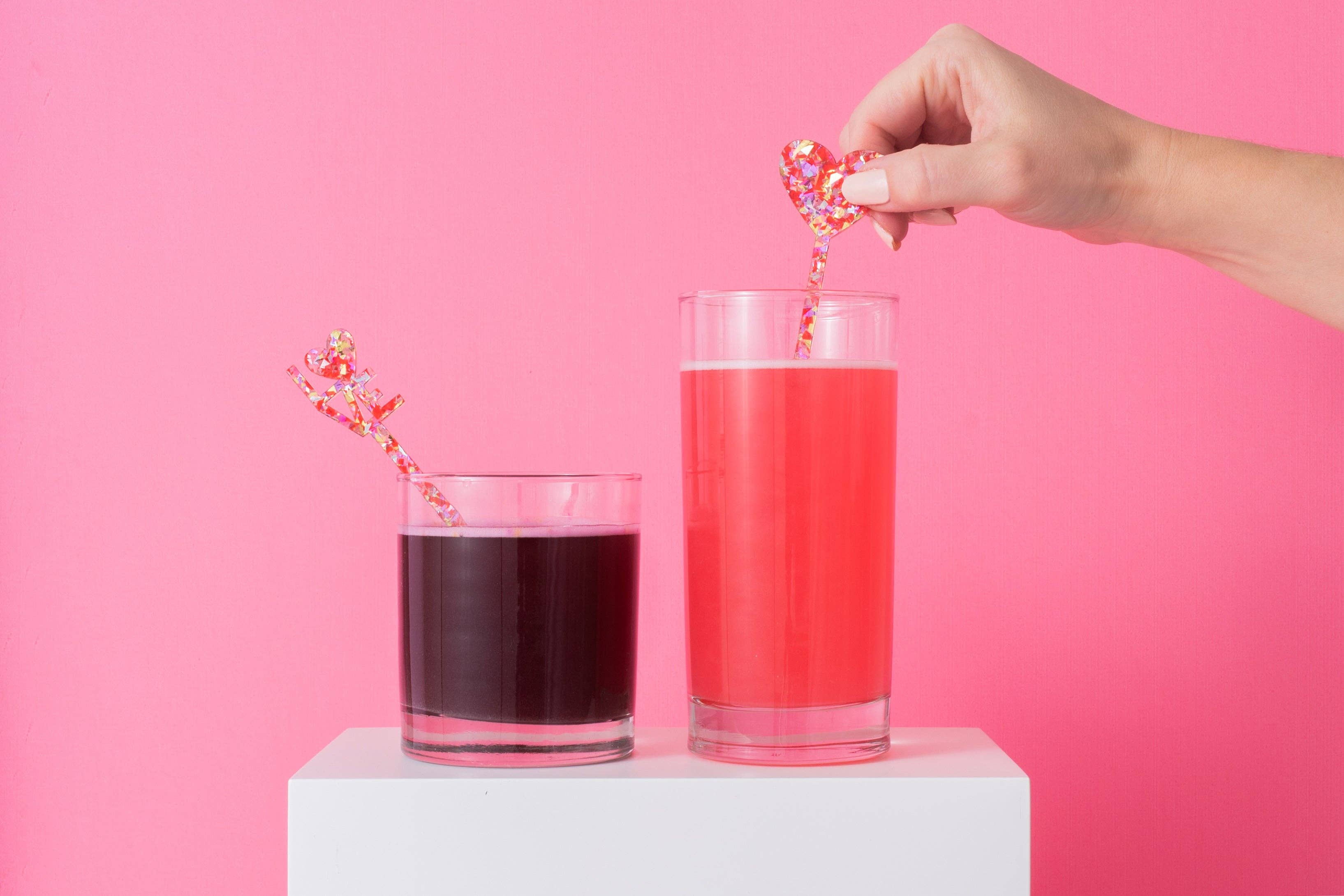 Taylor Elliott Designs - Stir Stick Set - Red Confetti