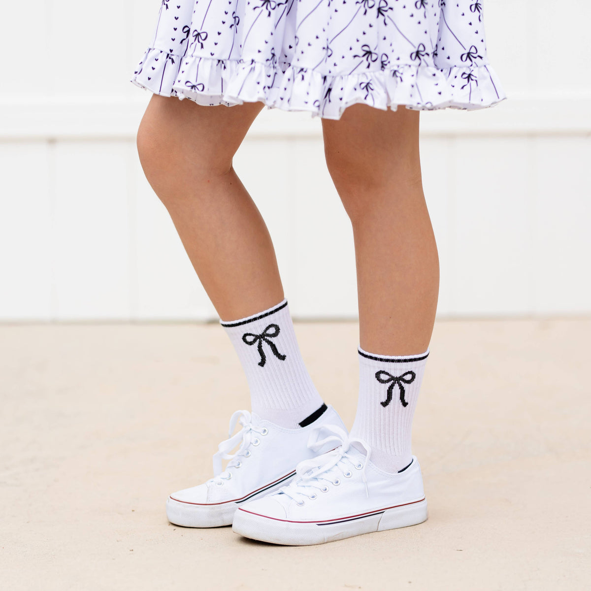 Little Stocking Co. - Crew Socks 3-Pack - White/Black