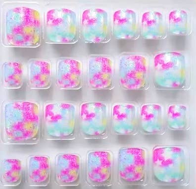 Polish Me Silly Press On Nails - Watercolor Star