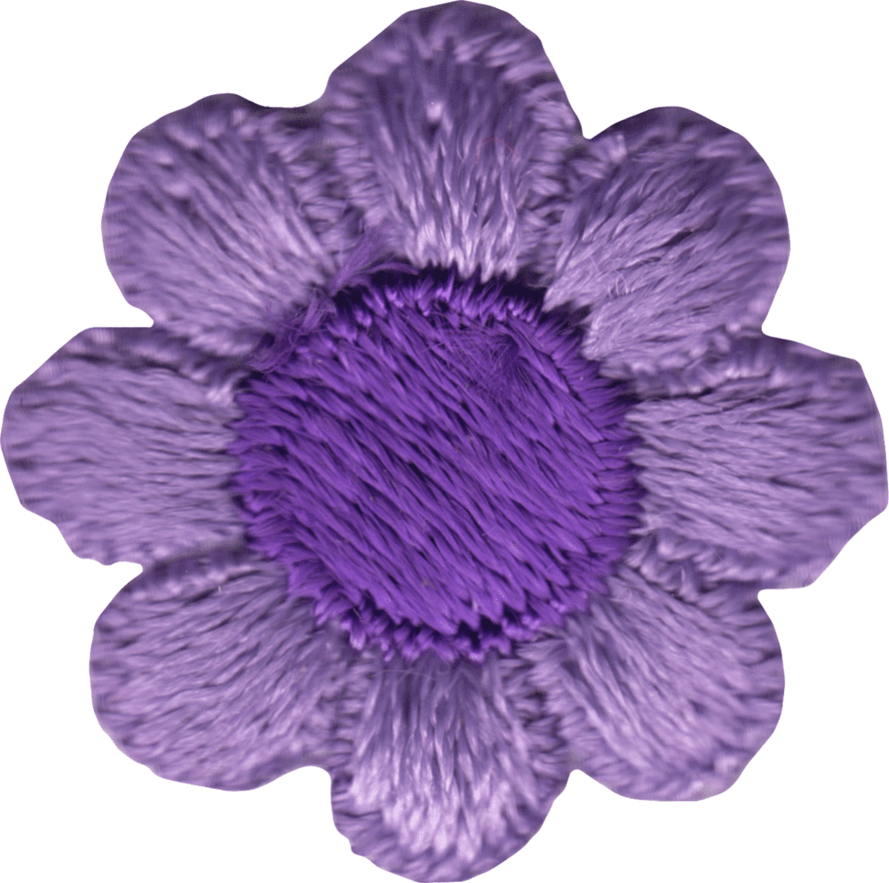 Square Deal Patch - Daisy Flower (Purple)