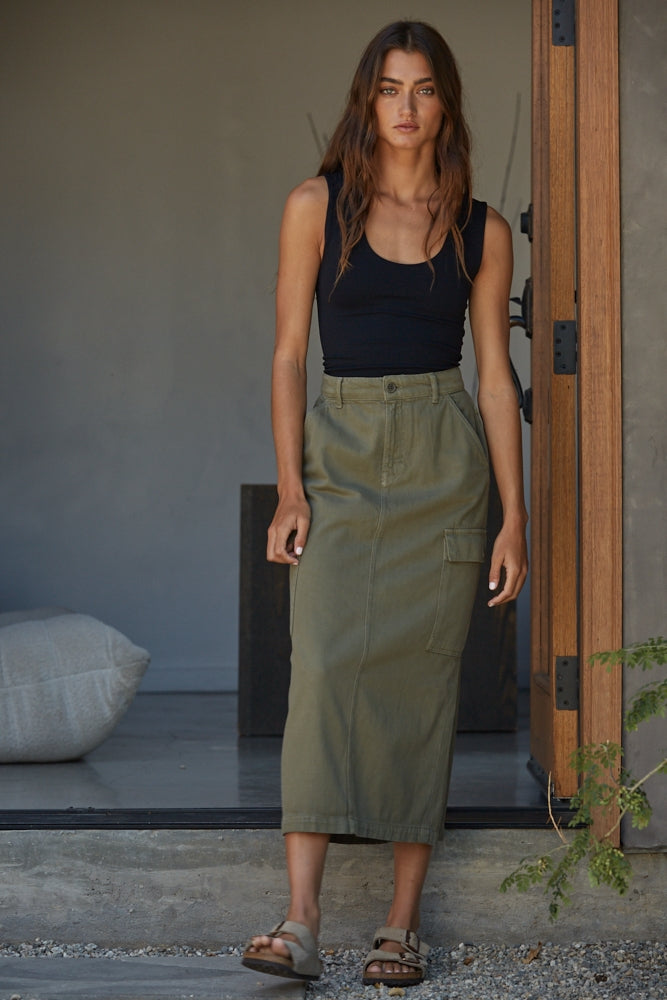 Women's Double Layered Seamless Top - Black