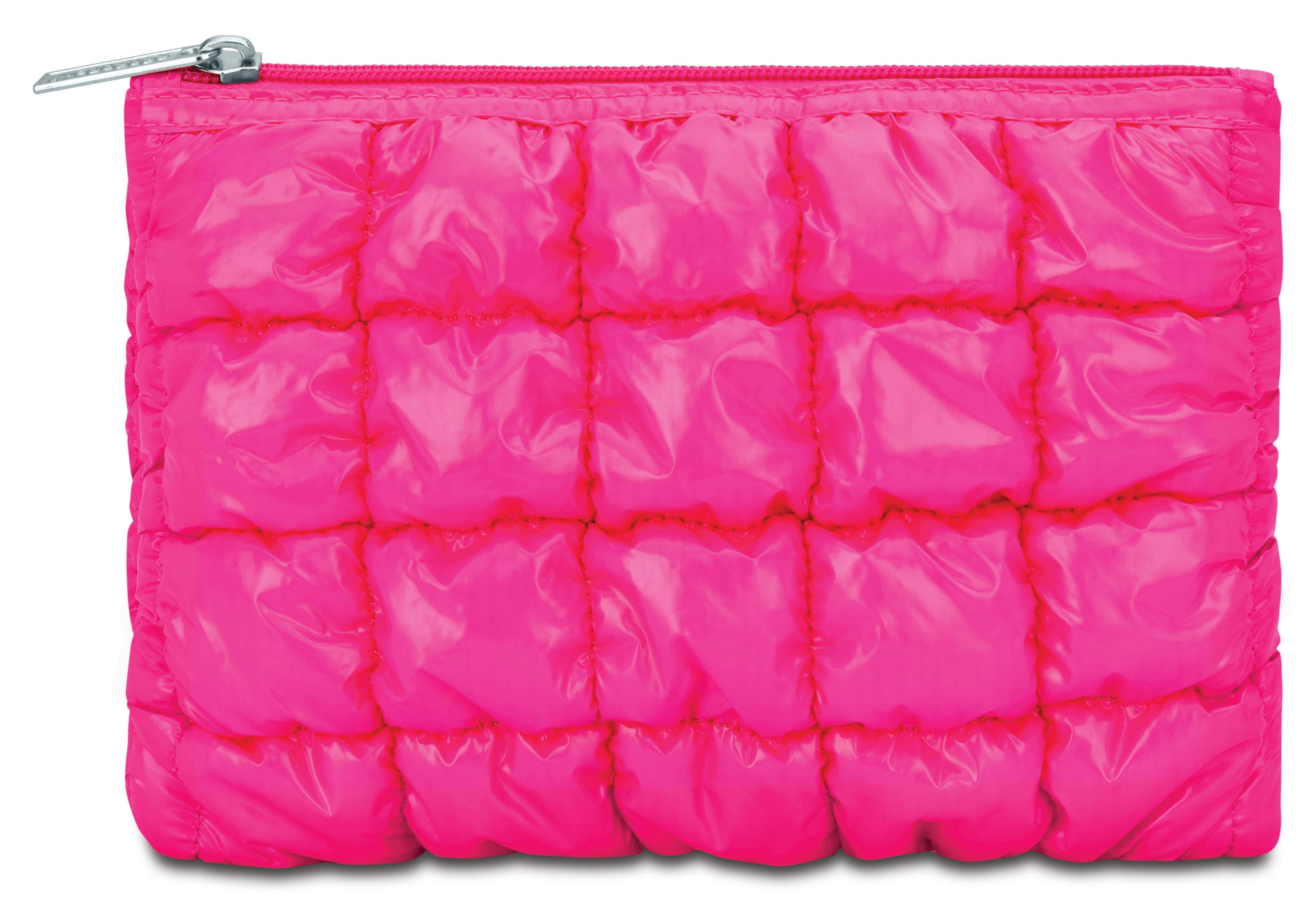 Iscream - Hot Pink Shiny Puffer Pouch