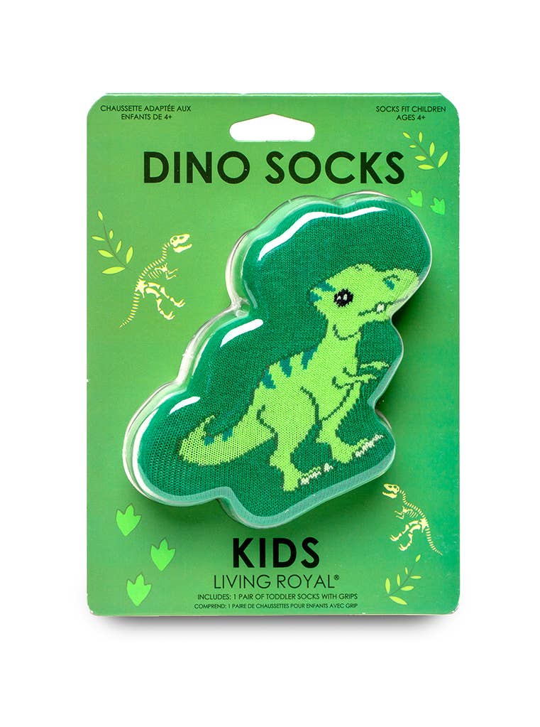 Living Royal 3D Packaged Crew Socks - Dinosaur