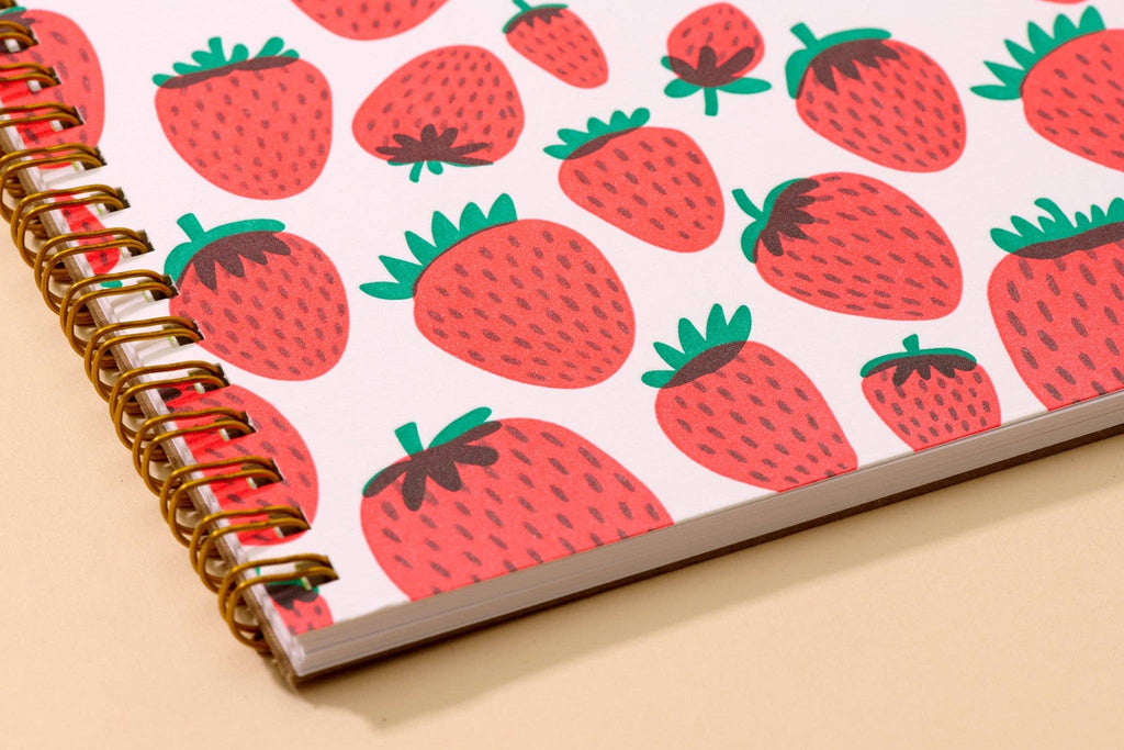 And Here We Are Spiral Notebook - Strawberry