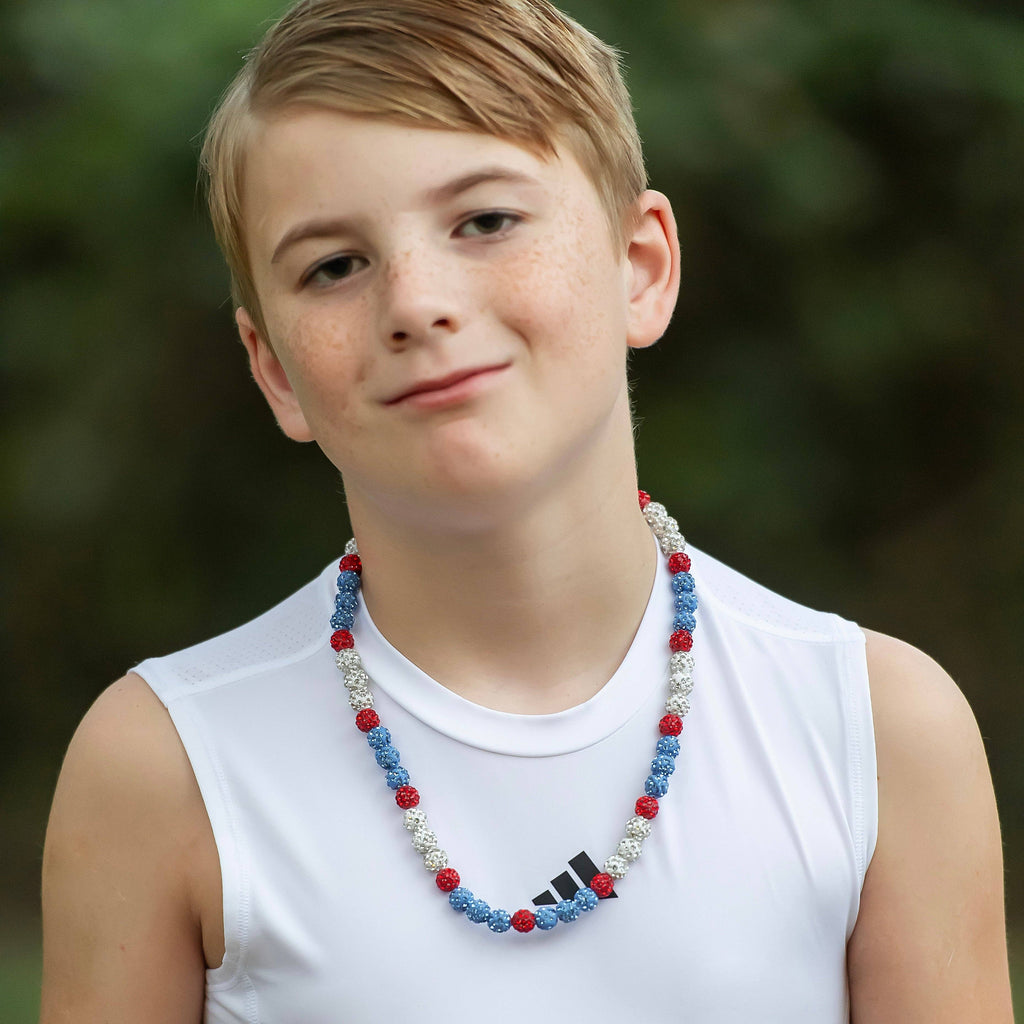 Golden Thread - Bling Baseball Necklace