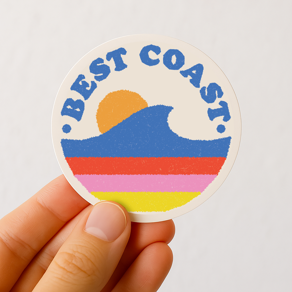 Daydream Prints - Best Coast Vinyl Sticker