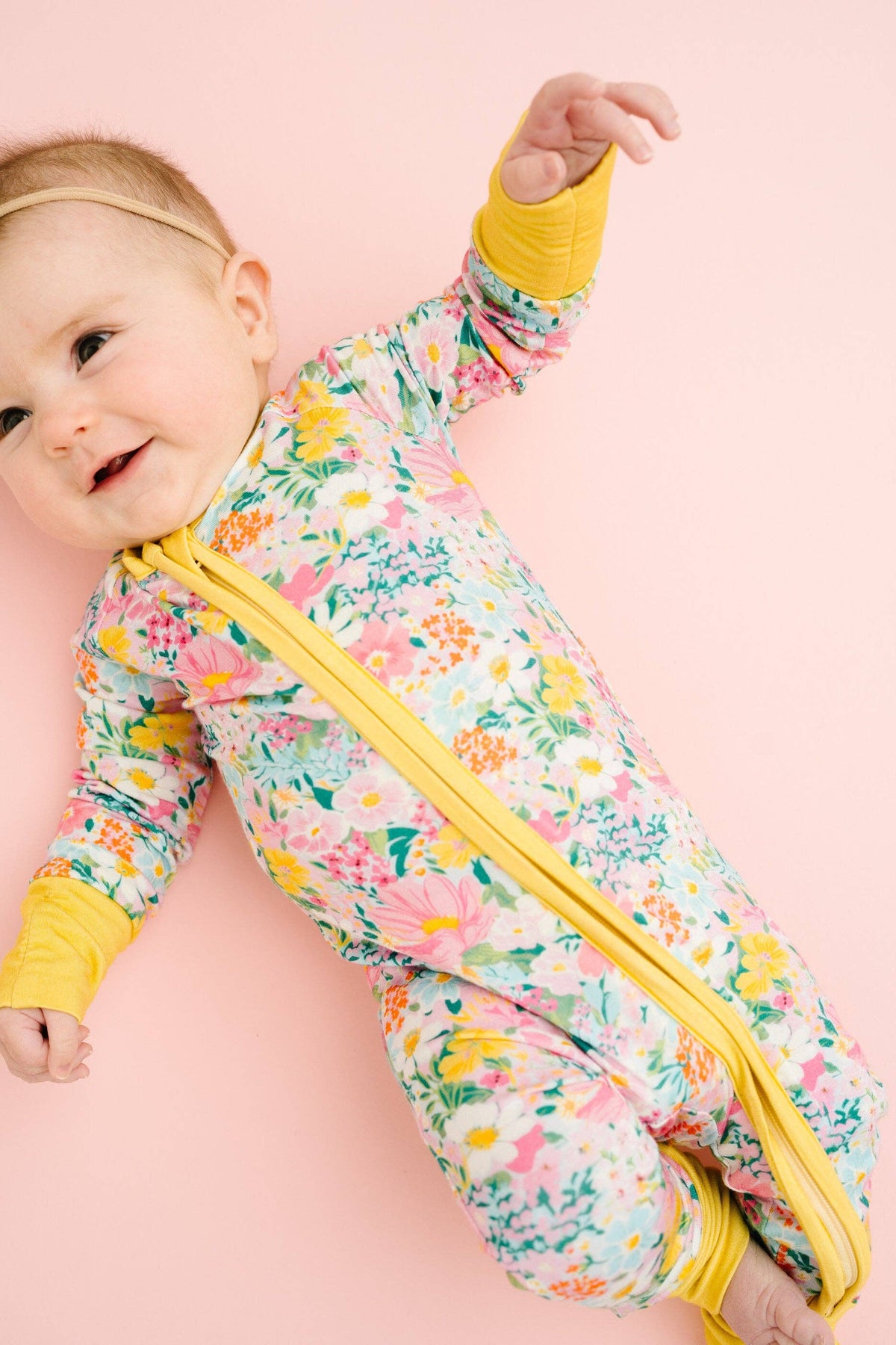 Little One Shop Bamboo Convertible Romper - Garden Glow (Final Sale)