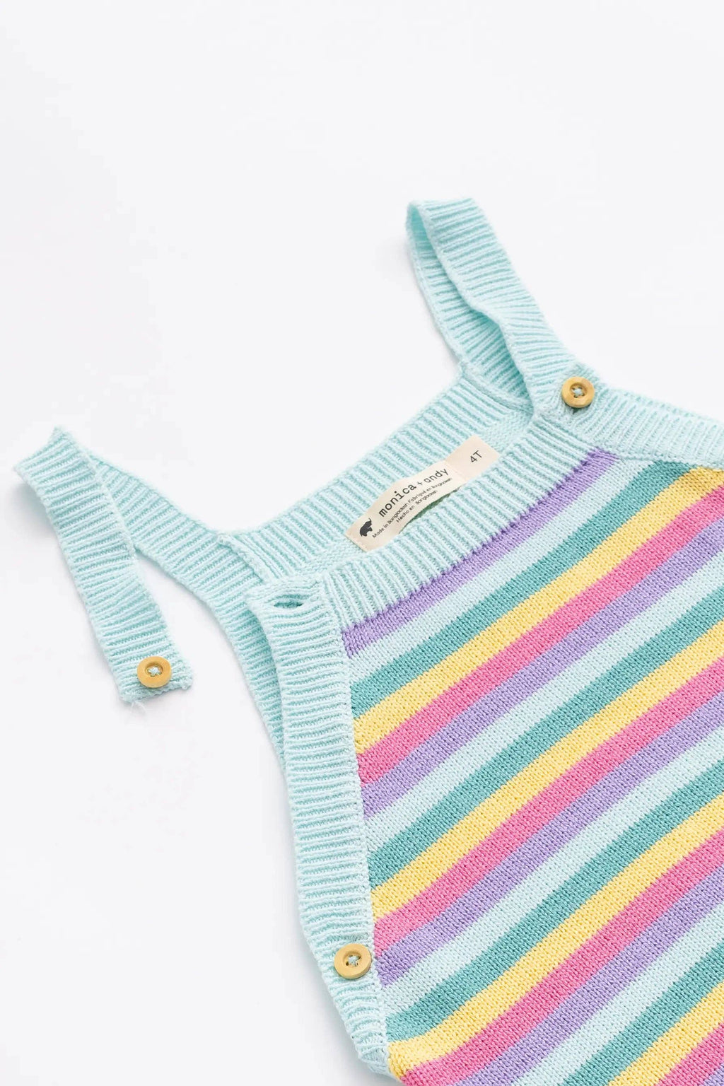 Monica + Andy Knit Overalls - Winter Stripes