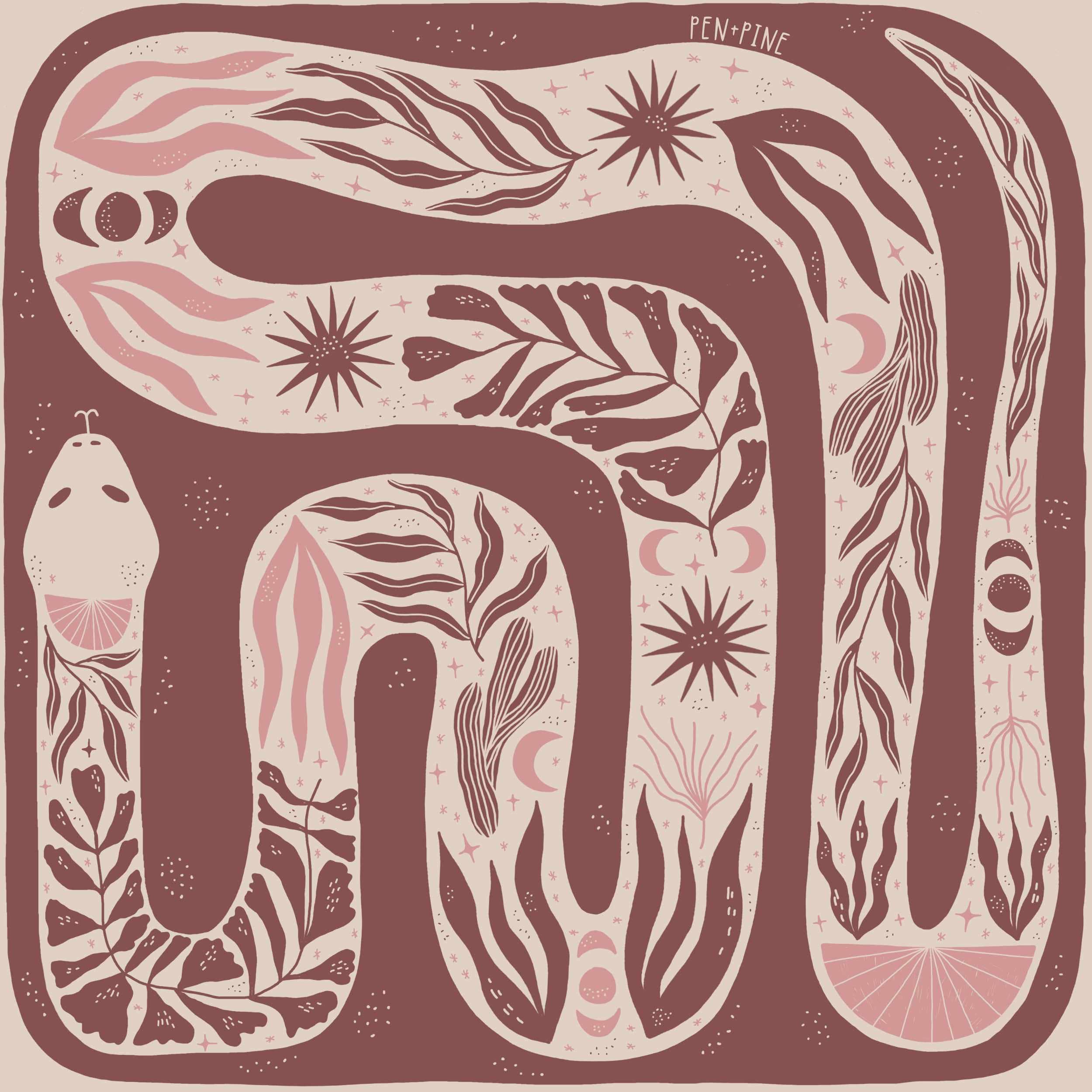 Pen+Pine - Southwest Snake Sticker