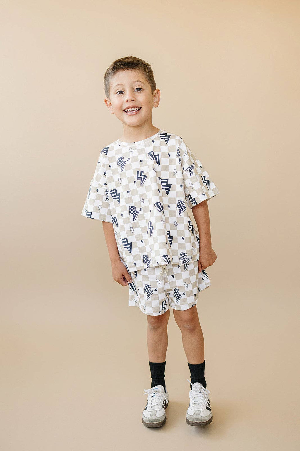 Lucky Panda Kids Shorts Set - Summer Bolts