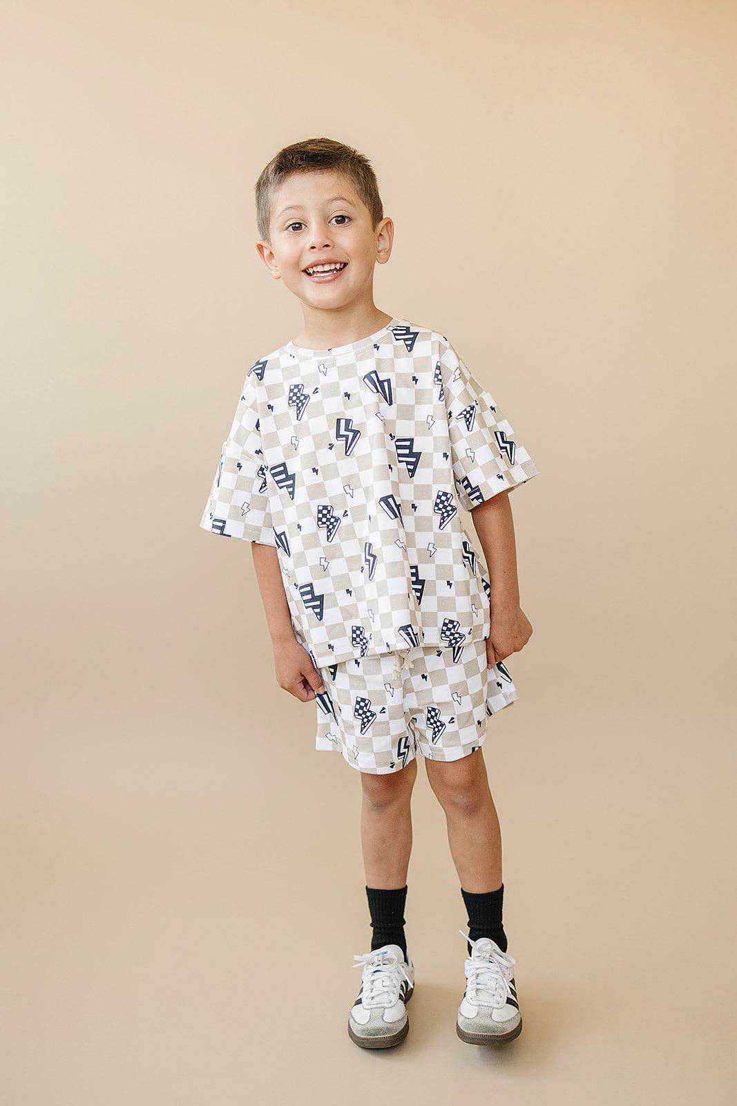 Lucky Panda Kids Shorts Set - Summer Bolts