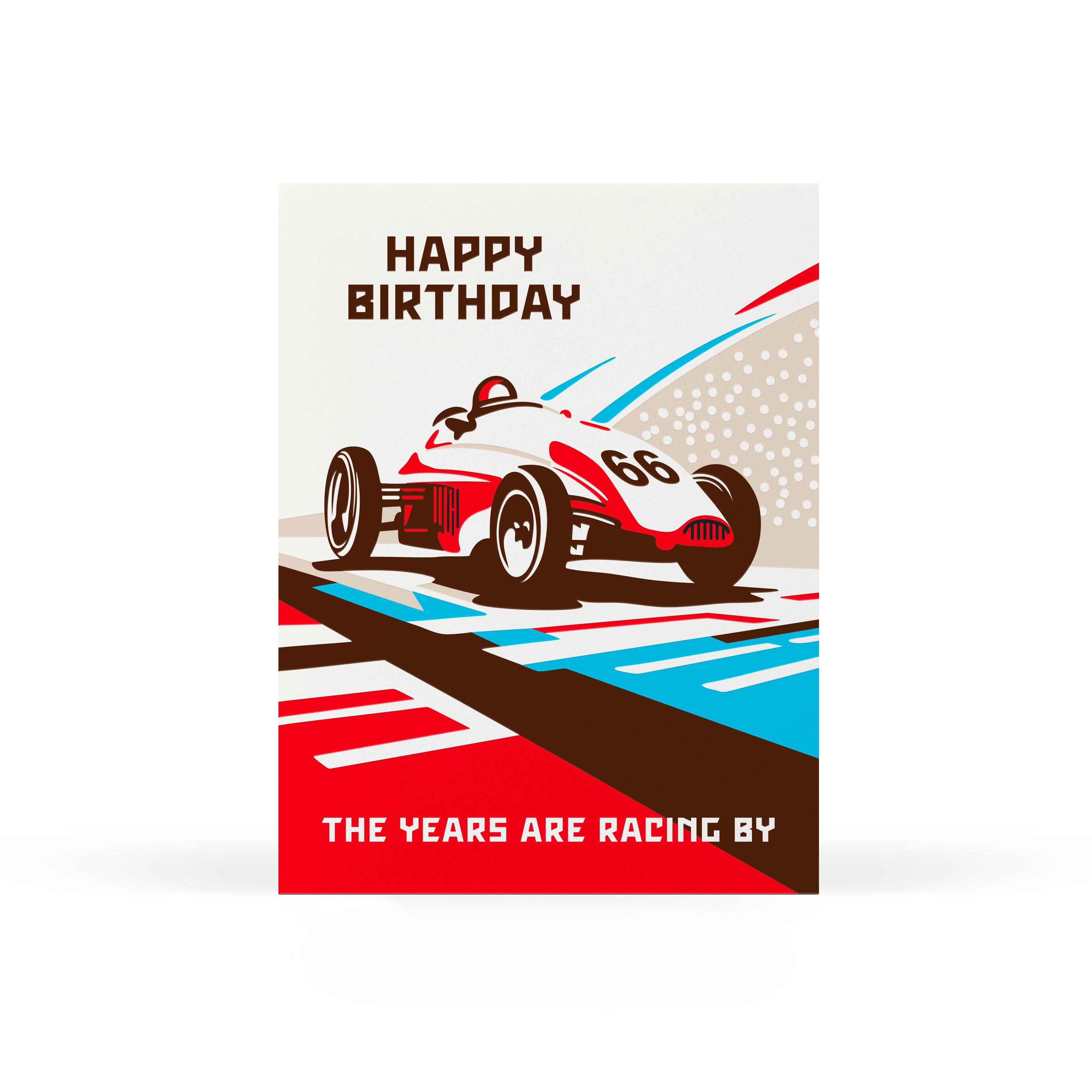 Sweet Bippy Press - Racing Birthday Greeting Card