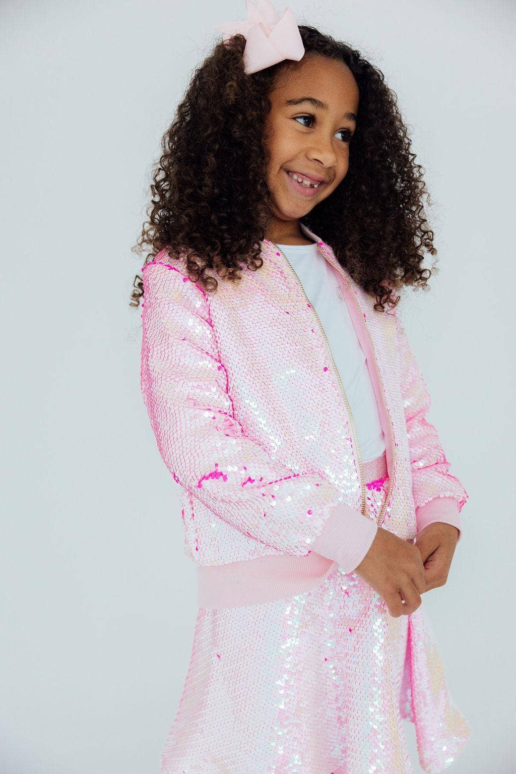 Mila & Rose Sequin Jacket - Diva Pink Flip