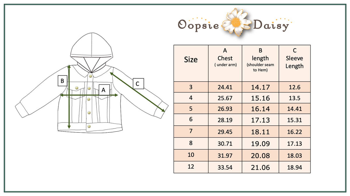 Oopsie Daisy - Hooded Denim Jacket - Pink