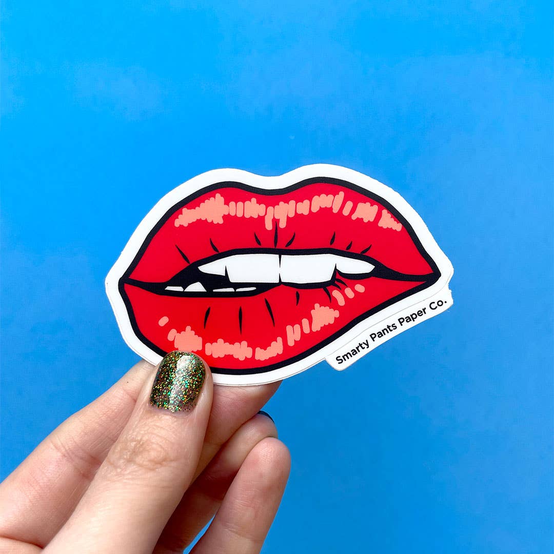 Smarty Pants Paper - Red Lips Sticker