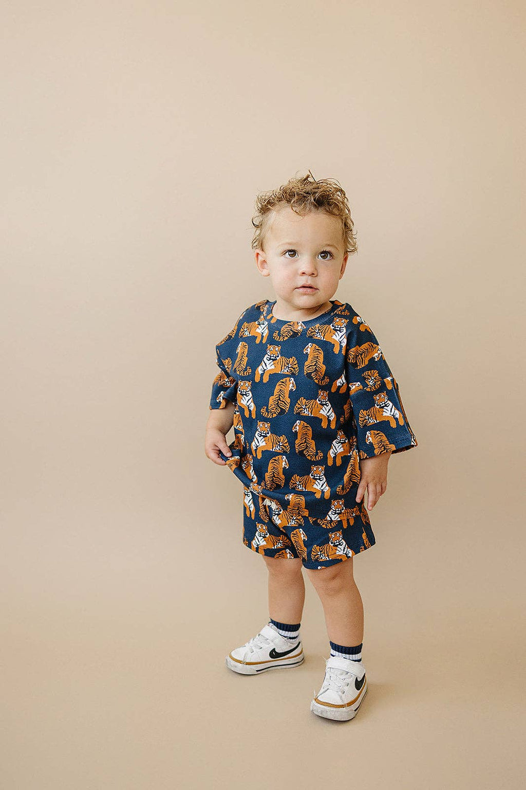 Lucky Panda Kids Shorts Set - Tiger