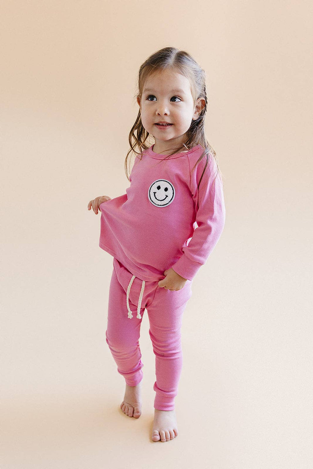 Lucky Panda Kids Lounge Set - Smiley Bubble Gum