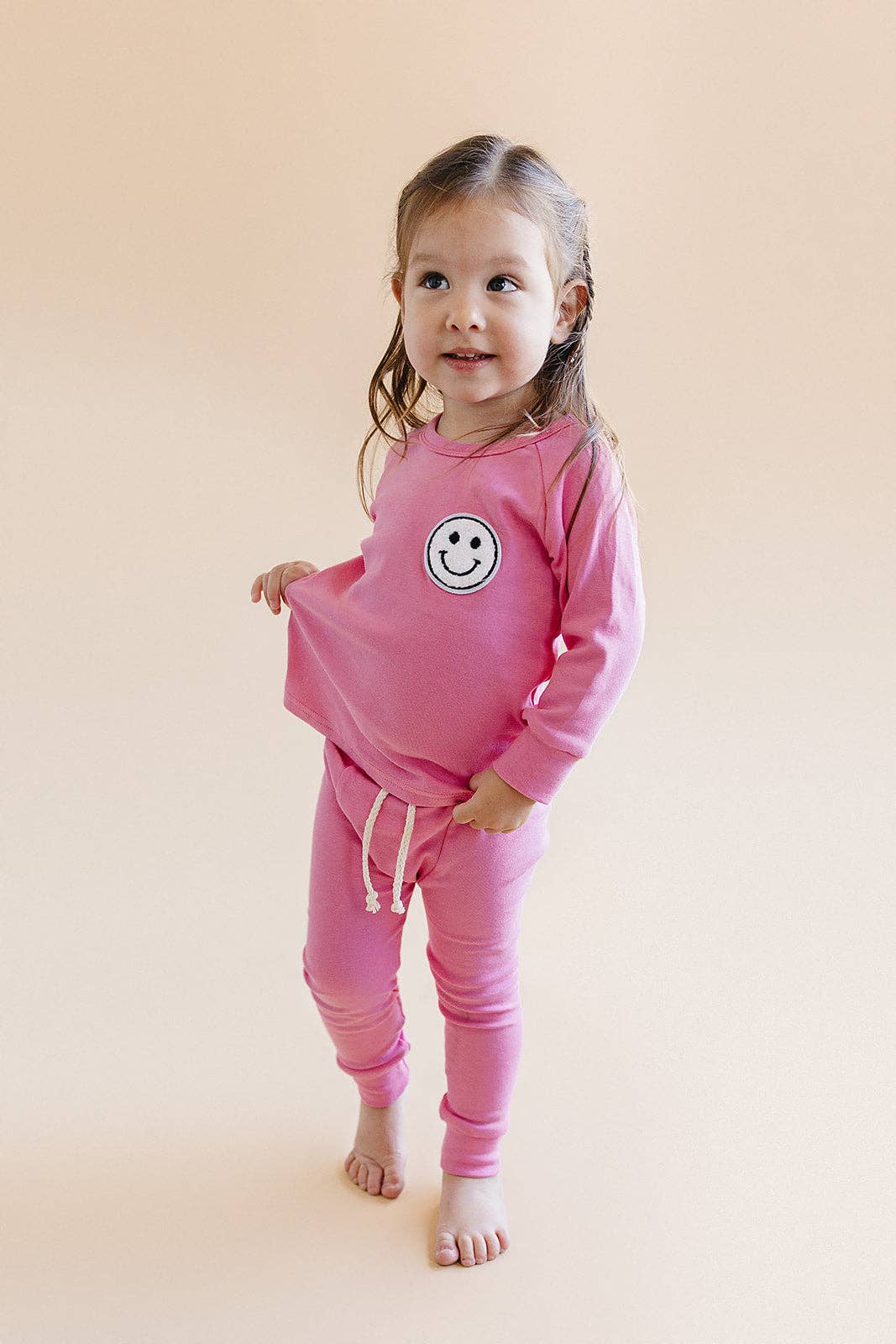 Lucky Panda Kids Lounge Set - Smiley Bubble Gum