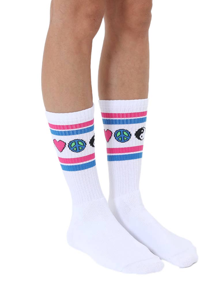 Living Royal Crew Socks - Iconic Symbols