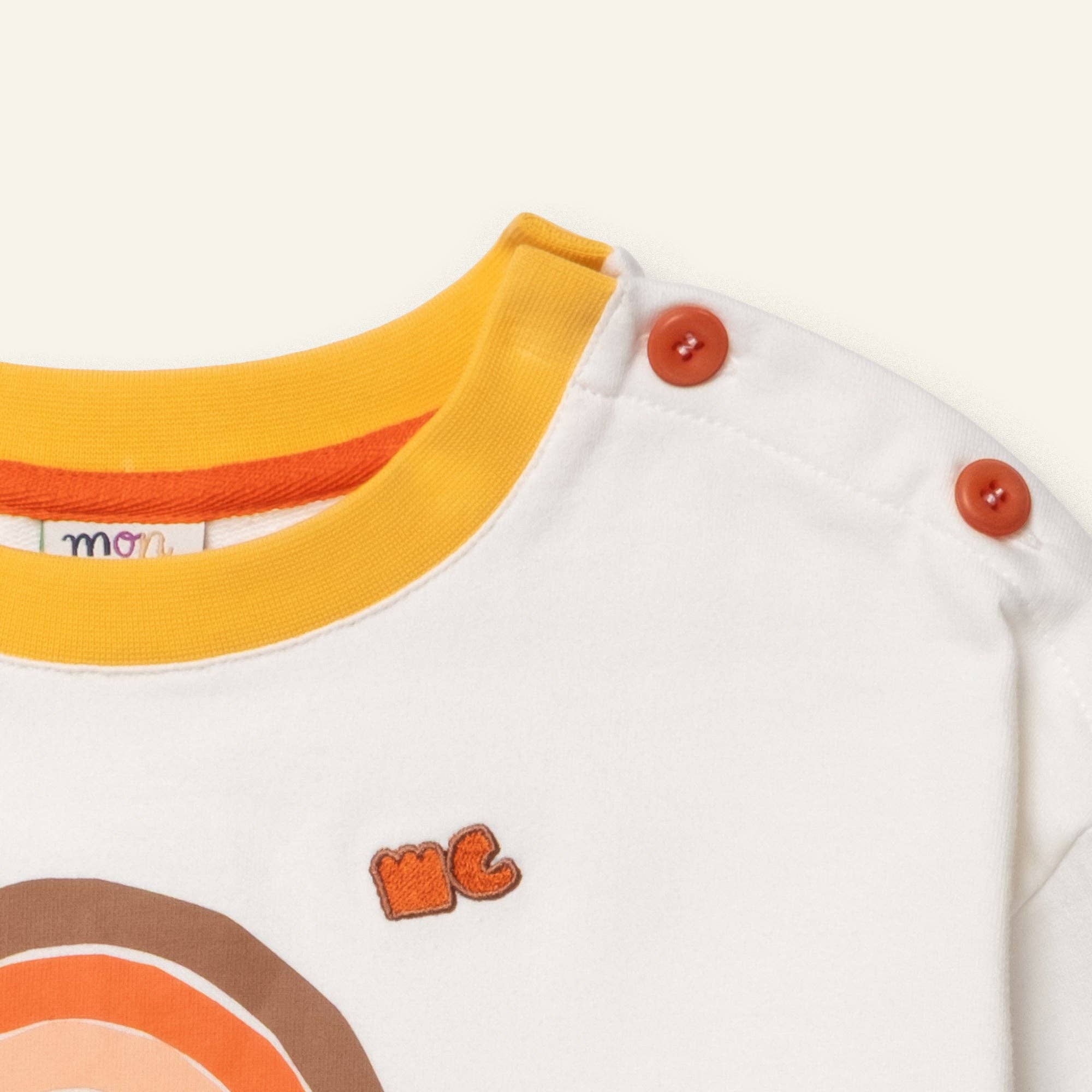 Mon Coeur - Recycled Cotton Vintage Rainbow Sweatshirt